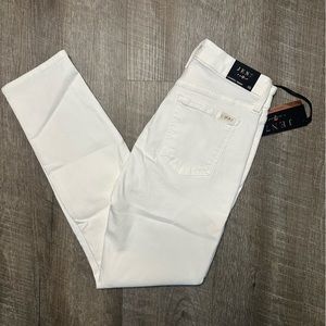 Jen 7 by 7 For All Mankind white jeans size 0 cropped skinny NWT